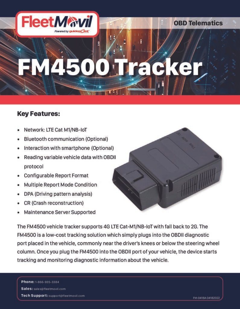 FM4500 OBD Plun N Play Tracker